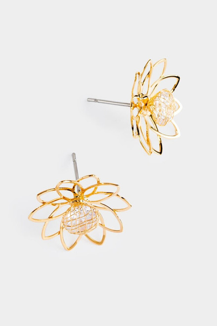 Amanda Pave CZ Flower Studs