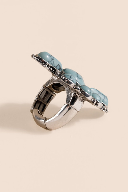 Morgan Adjustable Turquoise Ring