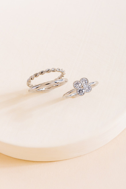 Florence Flower Ring Set