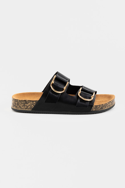 Qupid Luka Double Buckle Sandal