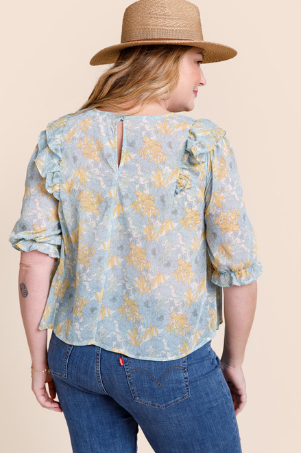 Shellie Floral Ruffled Blouse