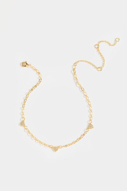 Stacey Pavé Stationed Heart Anklet