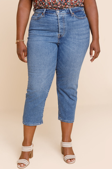 Levi's® High Rise Cropped Straight Leg Jeans