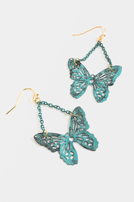 Reese Filigree Butterfly Chandelier Earrings