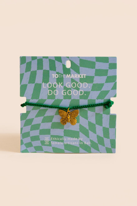 To The Market Look Good Do Good Butterfly Bracelet