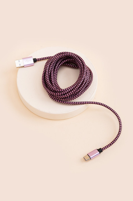 West & Fifth USB C Cable Lavender