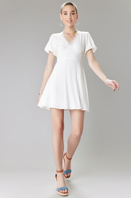 Amalia Embroidered Mini Dress