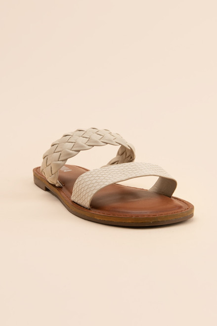 MIA Kina Python Braid Double Band Sandals