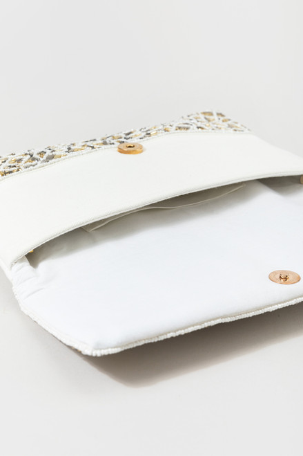 Leanne Floral Beaded Clutch