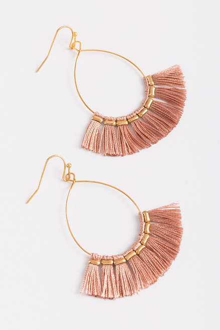 Kenedy Teardrop Tassel Earrings