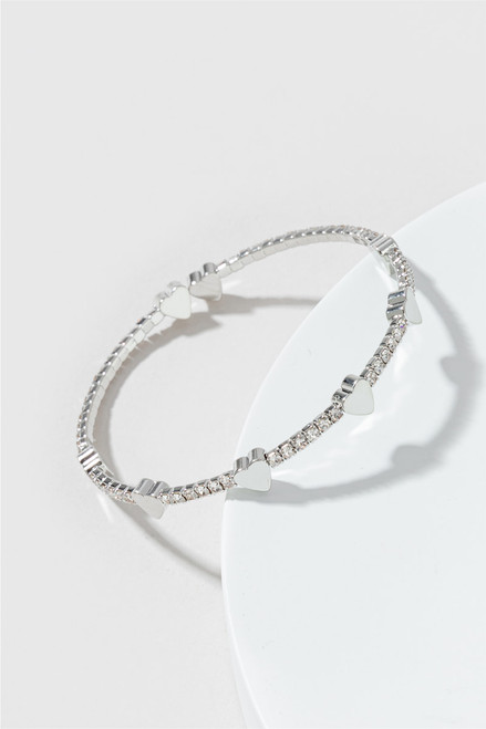 Paisley Heart Station Cup Chain Bracelet