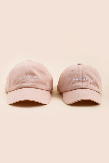 Mama & Babe Baseball Hat Set