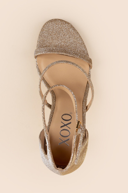 XOXO Bridgette Glitter Heels