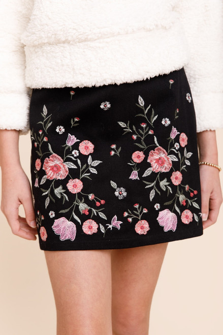 franki Embroidered Skirt for Girls