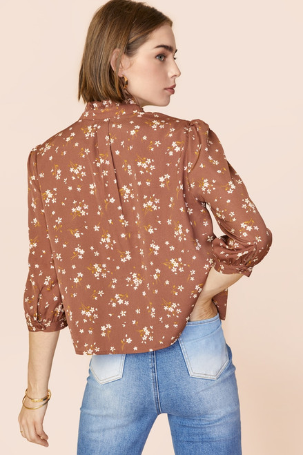 Harlow Quarter Sleeve Button Down Blouse