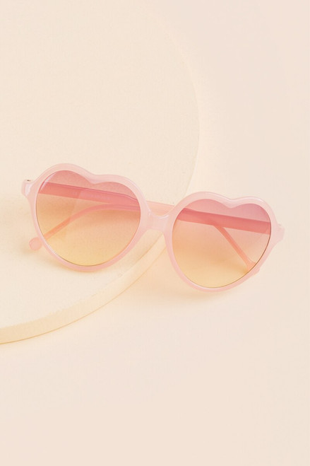 Betty Ombre Lens Heart Shaped Sunglasses