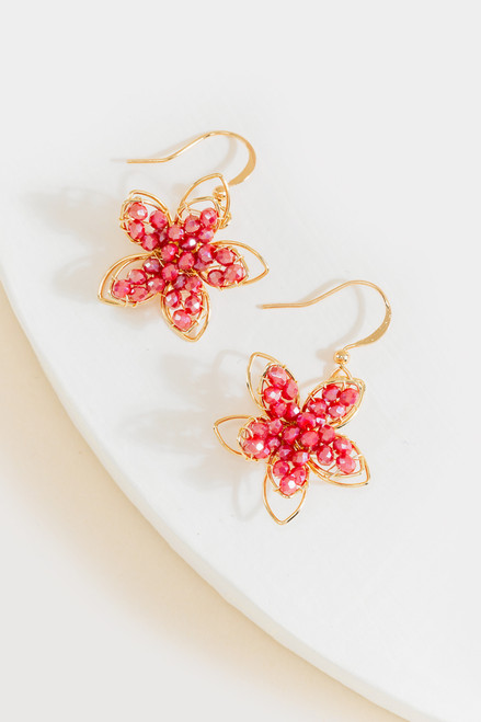 Benita Flower Drop Earrings