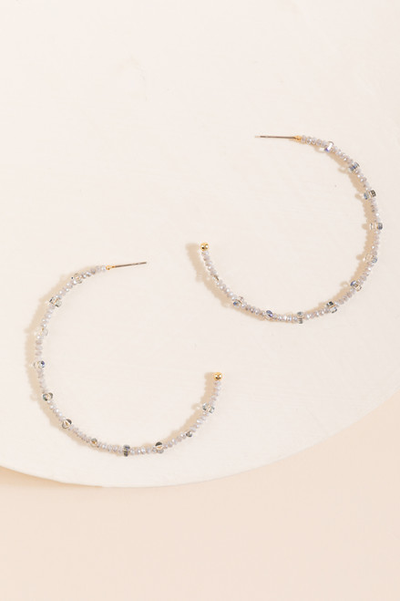 Alondra Beaded Hoops