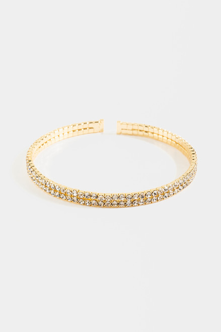 Delia Crystal Bangle Bracelet