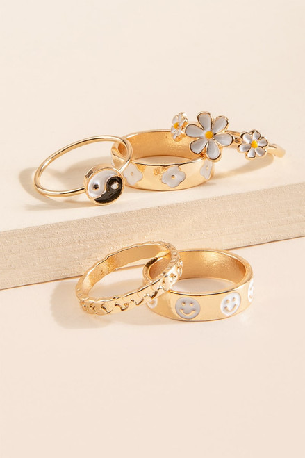 Alina Icon Ring Set