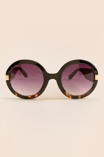 Melinda Chunky Round Sunglasses