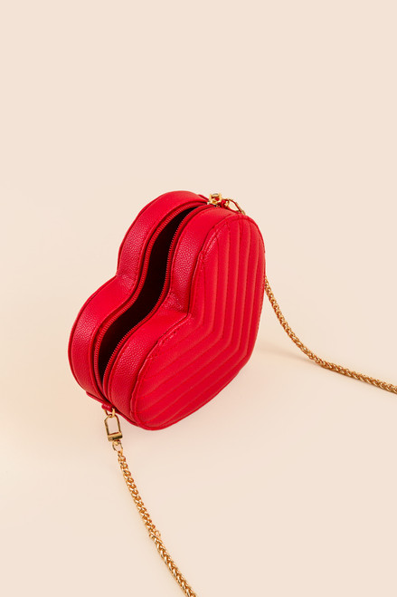 Candace Heart Shaped Quilted Crossbody