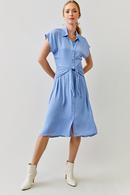 Rosa Button Down Midi Dress