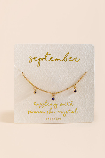 Swarovski® September Birthstone Bracelet