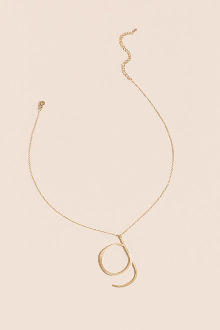G Lowercase Initial Necklace