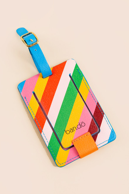 ban.do Rainboow Stripe Luggage Tag