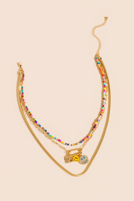 Jenny Beaded Layered Necklace