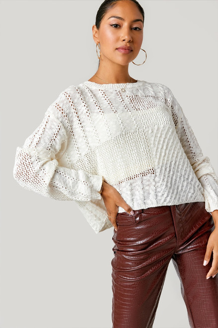 Lexi Mixed Knit Sweater