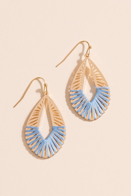 Emilia Threaded Teardrop Earrings