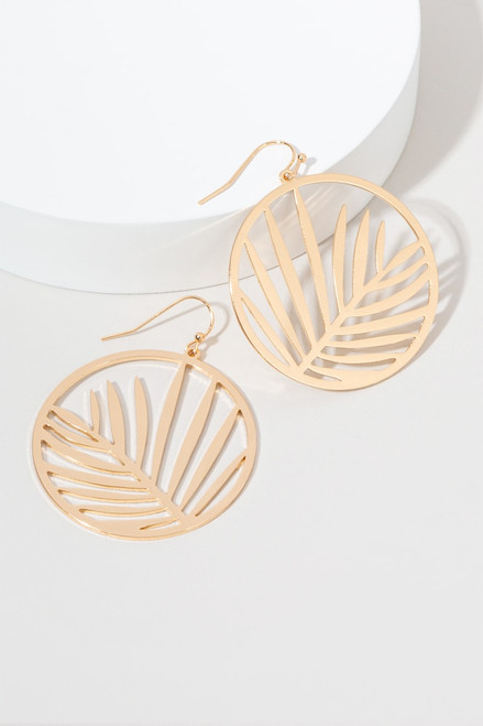 Florence Leaf Drop Earrings