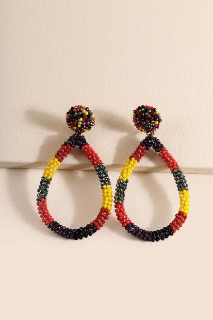 Willa Beaded Teardrop Earrings