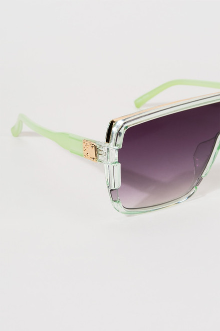 Amelia Oversized Plastic Shield Sunglasses