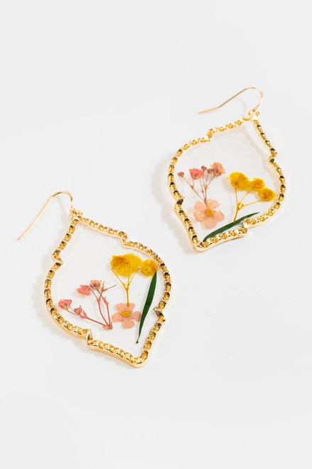 Camryn Pressed Floral Earrings