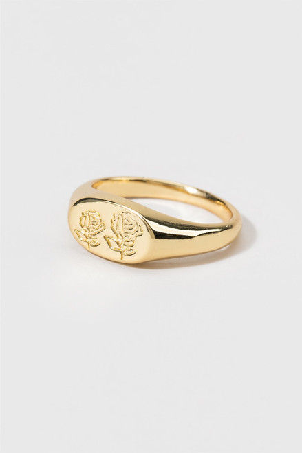 Bella Rose Signet Ring