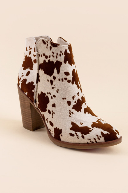 MIA Cassidy Cow Print Boots