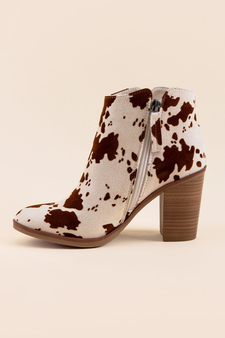 MIA Cassidy Cow Print Boots