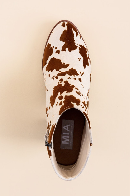 MIA Cassidy Cow Print Boots