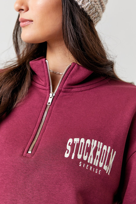 Stockholm Quarter Zip Sweatshirt