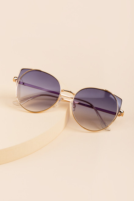 Aylissa Metal Cat Eye Sunglasses