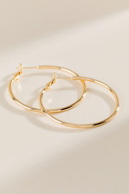 Courtney Hoops In Gold