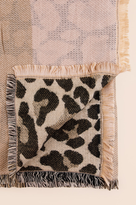 Louisa Double Sided Leopard Scarf