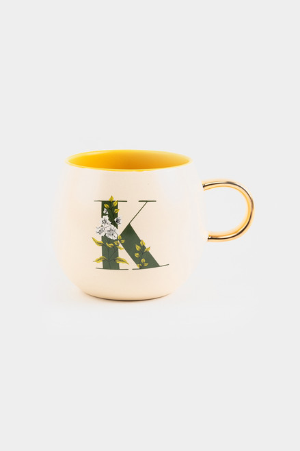 Fringe Studio® Monogram Floral Round Mug K