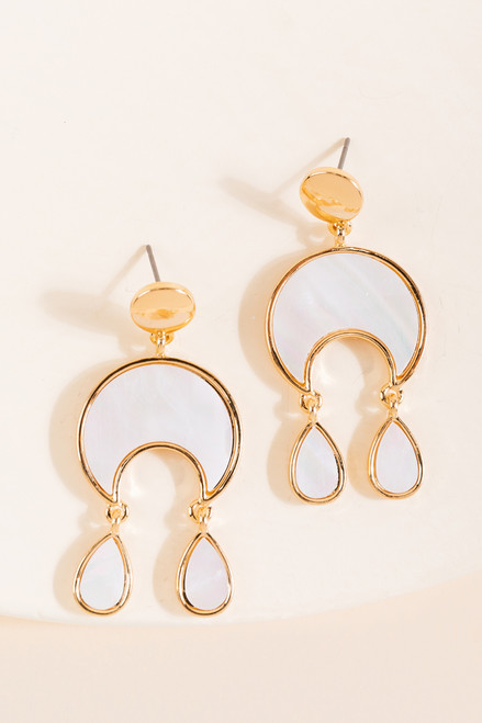 Odette Crescent Drop Earrings