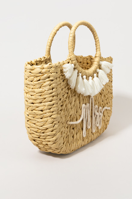 MRS Tassel Circle Handle Tote