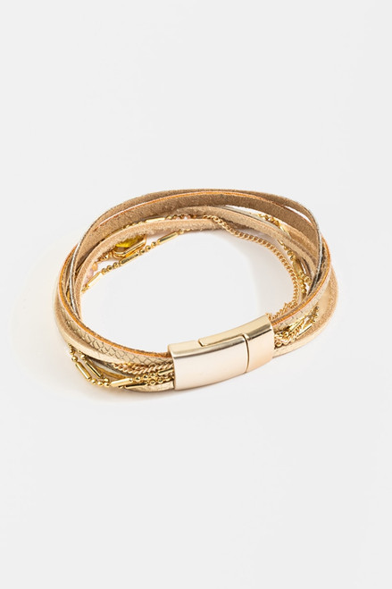 Julie Multi-Strand Leather Bracelet