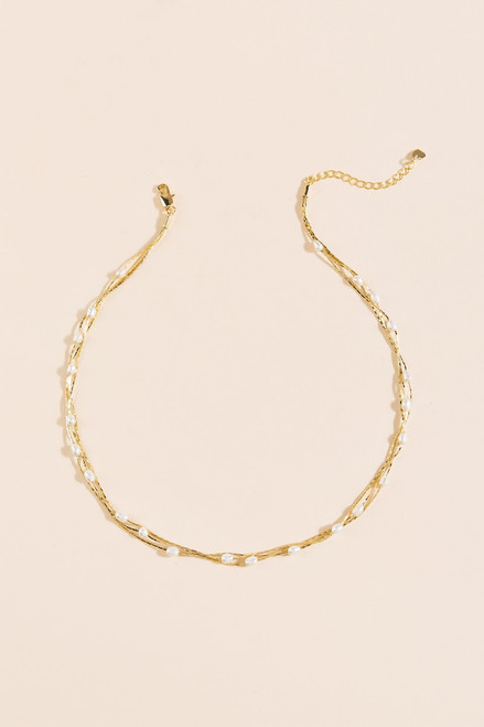 Amelia Freshwater Pearl Station Necklace